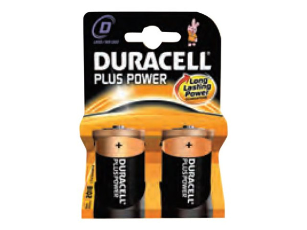 Duracell Alka Plus D 2er-Pack