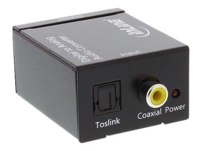 Inline Audio-Konverter Digital zu Analog, Eingang Toslink
