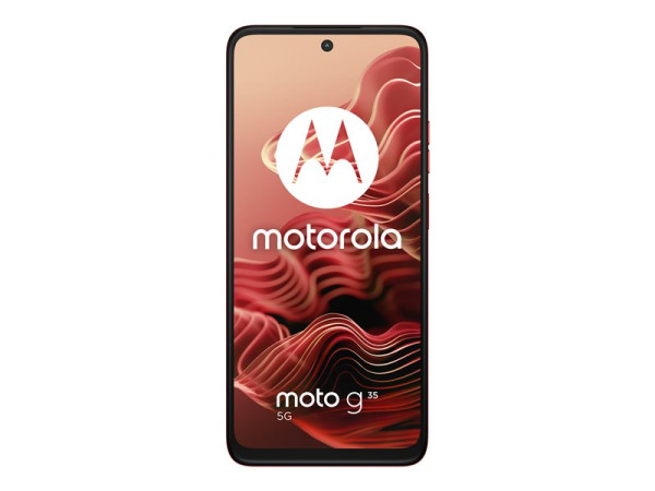 Motorola g35 5G 128GB (Guave Red, Kunstleder, Android 14, 4