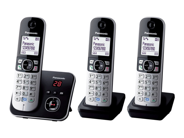 Panasonic KX-TG6823GB drei Mobilteile, mit Anrufbeantworter