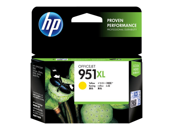 HP CN048AE|951 XL Druckkopfpatrone gelb, 1.500 Seiten
