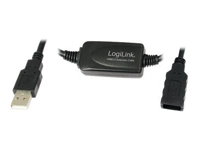 USB Repeater Kabel Logilink A St. / A Bu. 15 m