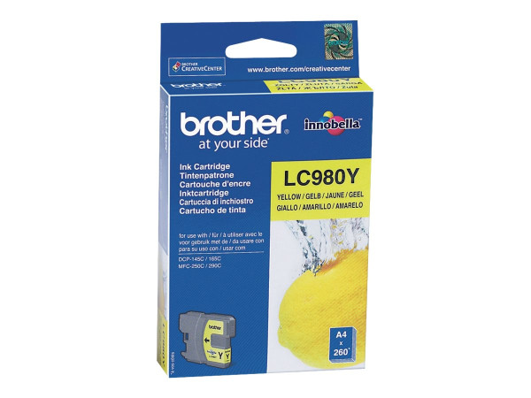 Tinte Brother LC-980y Gelb