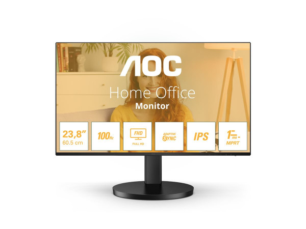 AOC 24B3HA2 (61 cm (23.8 Zoll), schwarz, FullHD, IPS,