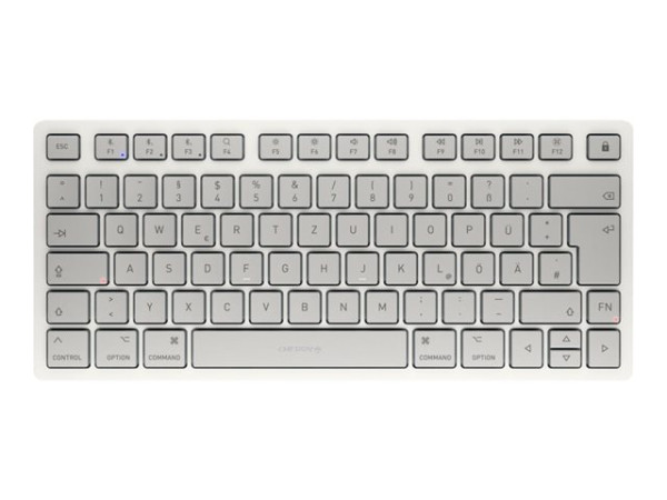 Cherry KW 7100 Mini BT for Mac (weiß/silber, DE-Layout,