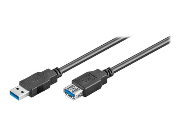 USB-Verlängerung USB 3.0 A-A 3m SCHWARZ