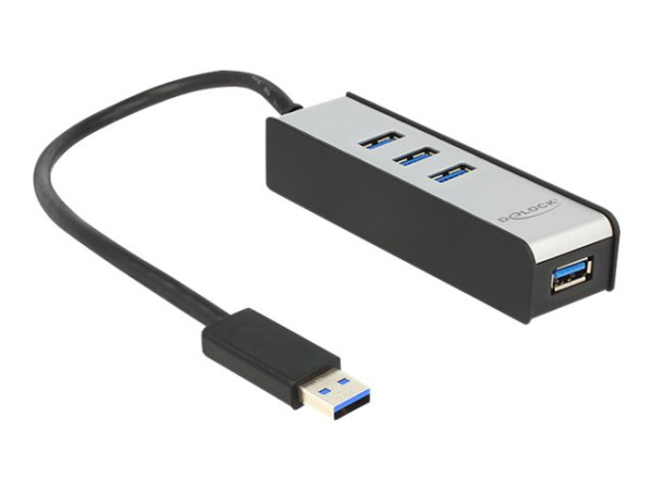 HUB Delock 1x USB-A 3.0 -> 4x USB-A 3.0 St/Bu