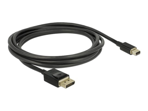 DeLOCK mini DP>DP Kabel 8K 60Hz 2m schwarz, 2