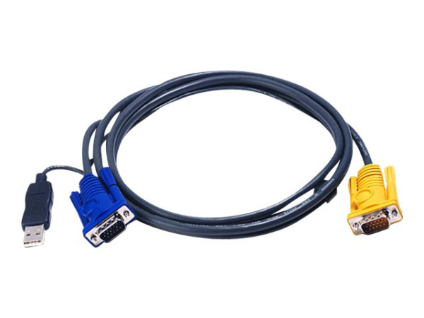 Netzwerktechnik - KVM-Switches - Kabel 1.8 m VGA, USB, SPHD