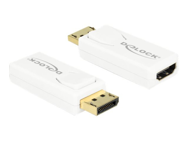 DeLOCK Adap.Dislpyp>HDMI Bu 4K, Kabel weiß