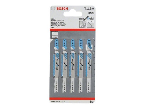 Bosch Stichsägeblätter T118 A 5Stk.