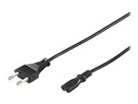 Goobay NK 104 S-150 1.5m SCHWARZ Netzkabel Eurostecker>Dop