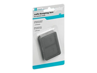 Goobay CARDBOX 4x SD Aufbewahrungsbox für Speicherkarten 4x