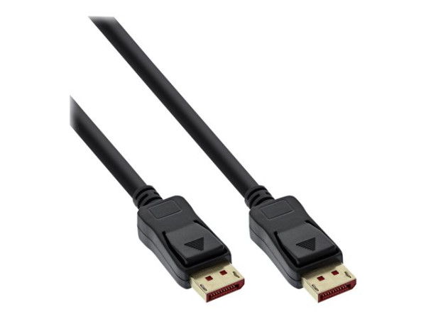 InLine DisplayPort 1.4 Kabel, 8K4K, schwarz, vergoldete Kon