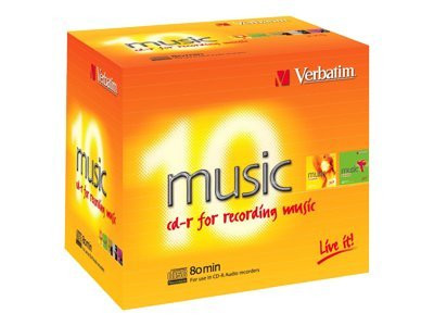 CD-R Verbatim 700MB 10pcs Pack 80min Life Plus retail