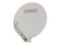 Schwaiger Premium Aluminium Offset-Antenne 75 cm weiß 75