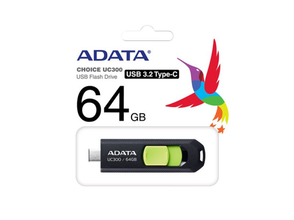 ADATA USB 64GB UC300 bkgn 3.2 USB Typ C