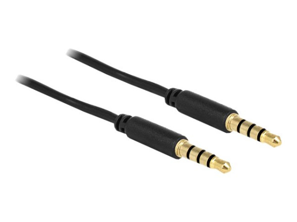 Audiokabel Delock 3,5mm Klinke -> 3,5mm Klinke St/St 5.00m