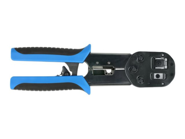 DeLOCK RJ45 Crimp+Cut Werkzeugset schwarz/blau,