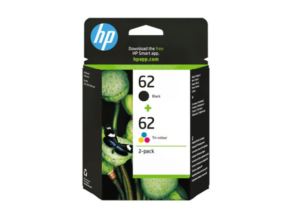 HP Druckköpfe mit Tinte Nr 62 schwarz/farbig