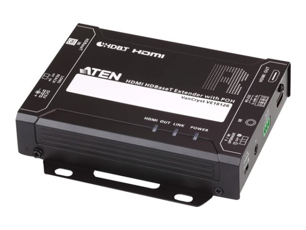 Aten ATEN HDMI HDBaseT Extender PoH VE1812R schwarz, 4K,