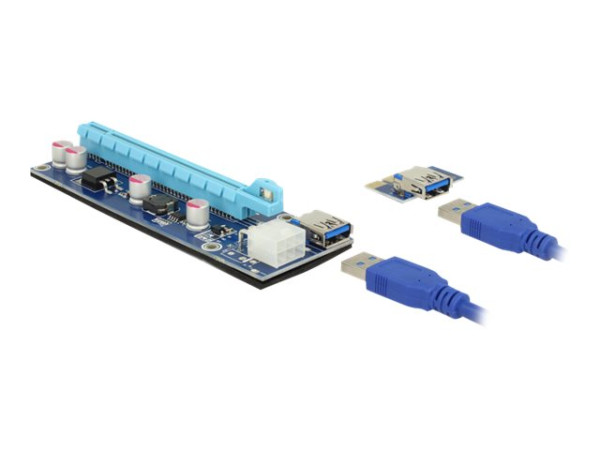 DeLOCK Riser Card PCI x1 > x16 USB Kabel