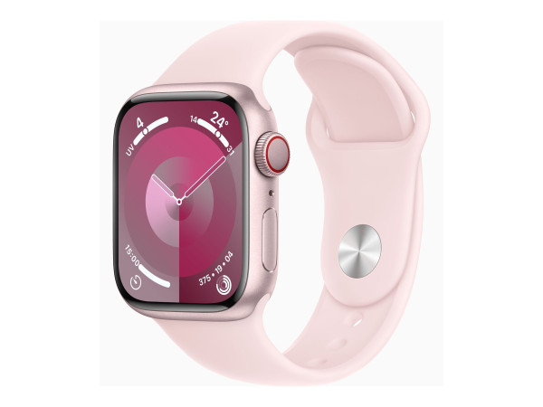 Apple Watch Series 9 (silber/rosÃâÂ©, Aluminium, 41 mm,