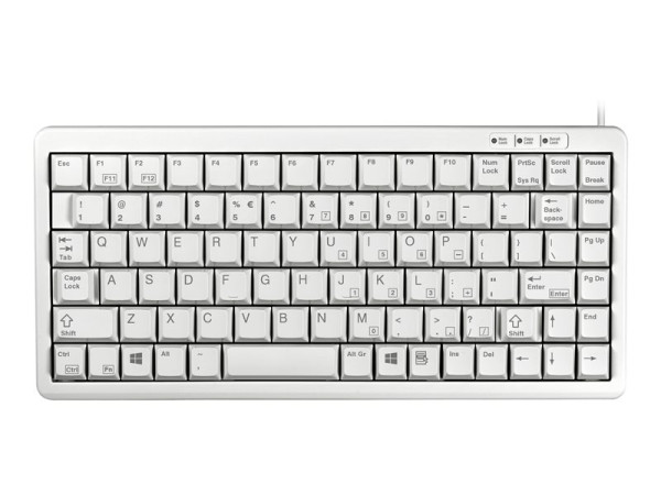 Tastatur US Cherry G84-4100 LCMEU Slimline schwarz US-Layout