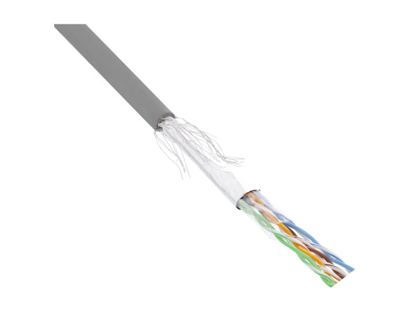 InLine Patchkabel Cat.5e, grau, SF/UTP, AWG26, PVC, 500m