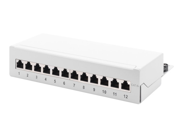 Patchpanel Digitus CAT6 12Port Cat6 DN-91612SD-EA-G grau