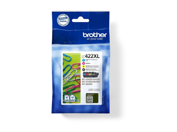 Brother Tintenset LC422BK/C/M/Y XL