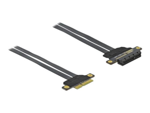 DeLOCK Riser Card PCIe x4>x4 | mit flexiblem Kabel