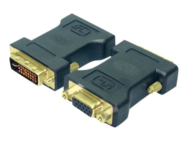 Adapter DVI-Stecker 24+5 auf VGA-Buchse bulk