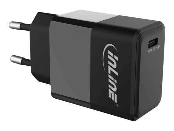 InLine Netzteil USB Typ-C, Power Delivery, max. 20W, schwarz