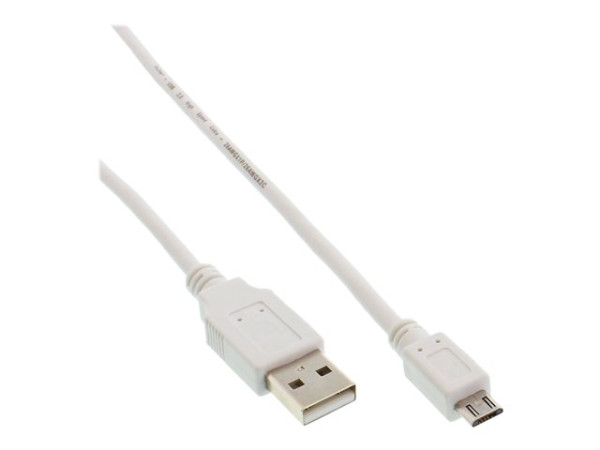 Inline Micro-USB 2.0 Kabel, USB-A Stecker an Micro-B