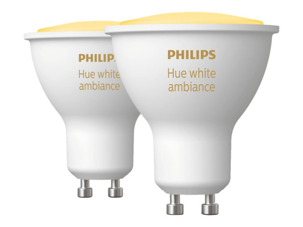 Philips Hue Phil Hue GU10 Doppelpack 2x230lm White Amb.