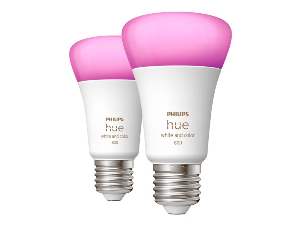 Philips Hue Phil Hue E27 Doppelpack 2x800lm 75W White&Col.