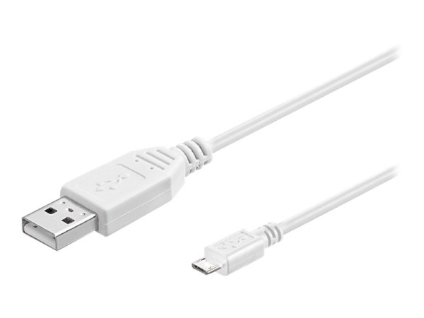 Goobay (ohne Kennzeichnung) USB MICRO-B 015 WEISS 0.15m