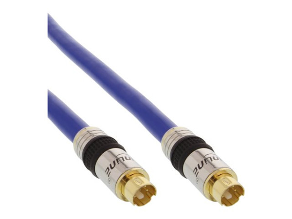 InLine® S-VHS Kabel, PREMIUM, vergoldete Stecker, 4pol mini