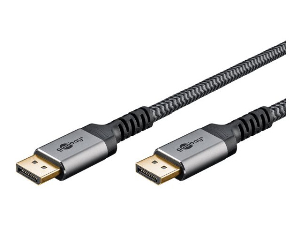 Goobay Plus DisplayPort 1.4 Kabel, 8K @ 60Hz (grau, 1