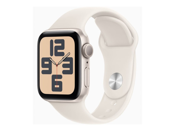 Apple Watch SE (champagner, Aluminium, 40 mm, Sportarmband