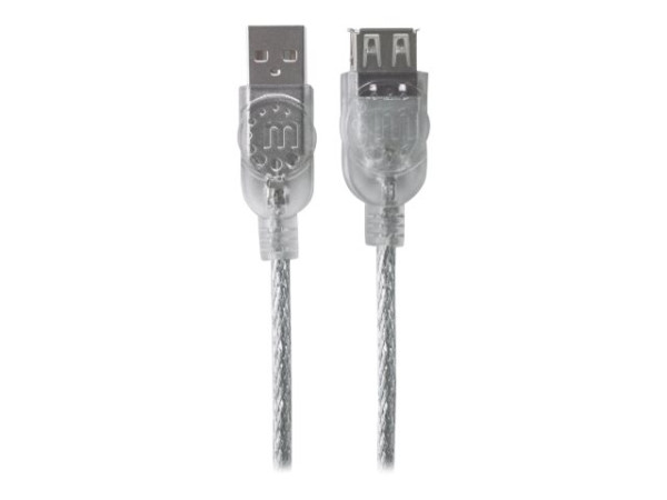 USB-Verl?ngerung Manhattan USB 2.0 A -> A St/Bu 3.0m si