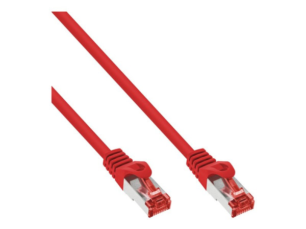 InLine® Patchkabel, S/FTP (PiMf), Cat.6, rot, 1m
