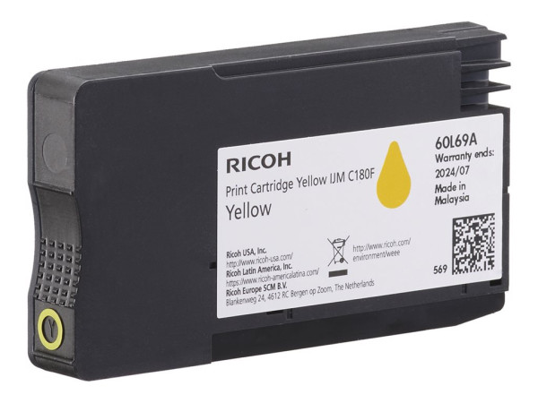 Ricoh Tinte IJM C180F yellow 408520