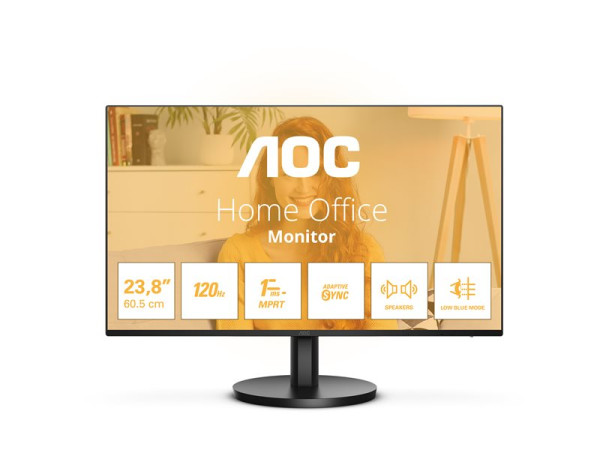 AOC 24B3QA2 (60.5 cm (23.8 Zoll), schwarz, FullHD, IPS,