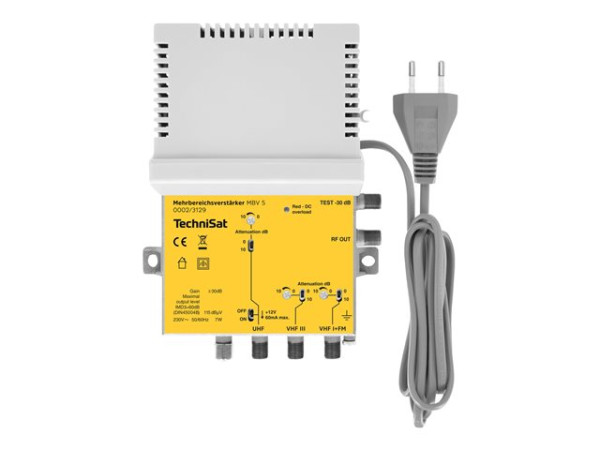 TechniSat Tech Mehrbereichsverstärker 5 silber/gelb Von: