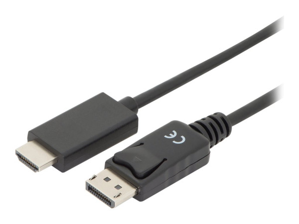 Digitus Adapterkabel DisplayPort > HDMI (schwarz, 2 Meter)