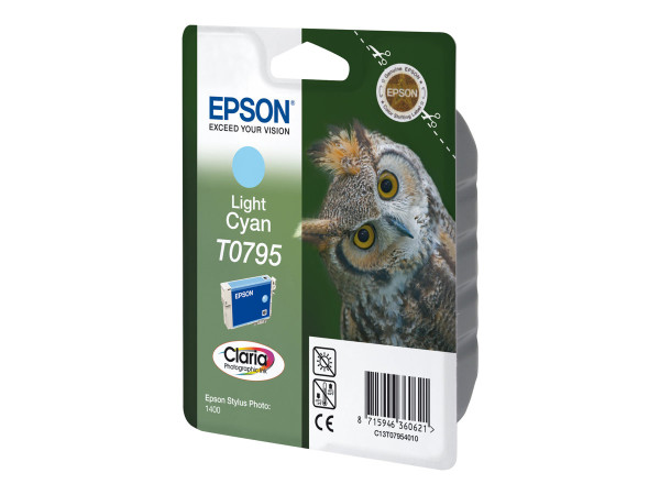 Epson C13T07954010|T0795 Tintenpatrone cyan hell, 540