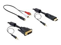 Speichermedien DeLOCK Kabel DVI 18+1-> HDMI mit Audio 2m