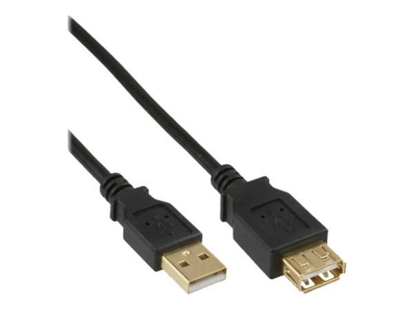 InLine® USB 2.0 Verlängerung, Stecker / Buchse, Typ A, 5m